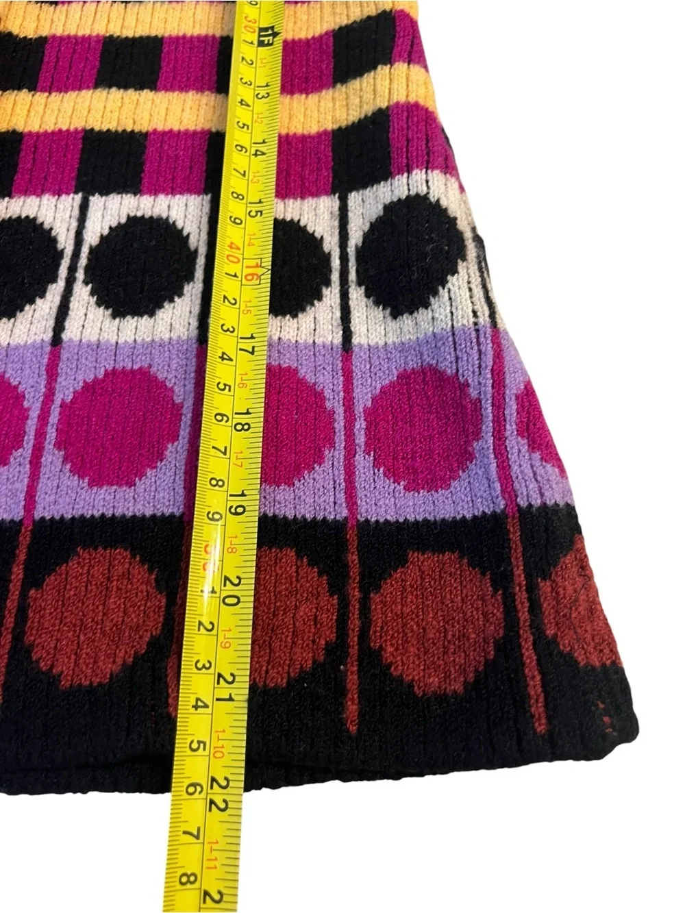 Beautiful Colorful Geometric Knit Sweater Cardigan Coat in Bright Colors